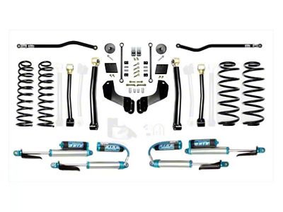 EVO Manufacturing 2.50-Inch Heavy Duty Enforcer OVERLAND Stage 2 Suspension Lift Kit with EVO Spec King 2.0 Shocks (18-25 2.0L or 3.6L Jeep Wrangler JL, Excluding 4xe)