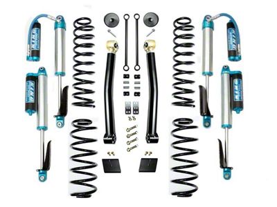 EVO Manufacturing 2.50-Inch Enforcer Stage 2 Suspension Lift Kit with King 2.5 Compression Adjuster Shocks (21-25 Jeep Wrangler JL 4xe)