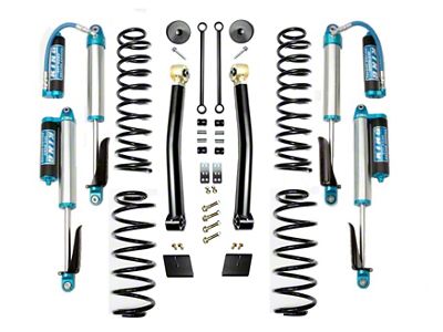 EVO Manufacturing 2.50-Inch Enforcer Stage 2 Suspension Lift Kit with King 2.5 Compression Adjuster Shocks (18-25 2.0L or 3.6L Jeep Wrangler JL, Excluding 4xe)