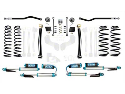 EVO Manufacturing 2.50-Inch Enforcer Stage 2 Suspension Lift Kit with King 2.5 Shocks, Front and Rear Track Bars (18-25 2.0L or 3.6L Jeep Wrangler JL, Excluding 4xe)