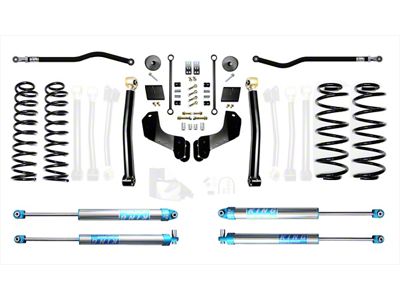 EVO Manufacturing 2.50-Inch Enforcer Stage 2 Overland Suspension Lift Kit with King 2.0 Shocks, Front and Rear Track Bars (18-25 2.0L or 3.6L Jeep Wrangler JL, Excluding 4xe)