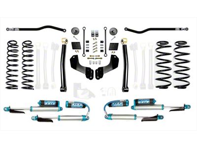 EVO Manufacturing 2.50-Inch Enforcer Stage 2 Overland Suspension Lift Kit with King 2.5 Compression Adjuster Shocks, Front and Rear Track Bars (20-25 3.0L EcoDiesel Jeep Wrangler JL)