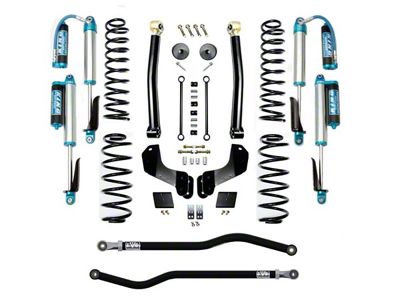 EVO Manufacturing 2.50-Inch Enforcer Stage 2 Overland Suspension Lift Kit with King 2.5 Shocks, Front and Rear Track Bars (21-25 Jeep Wrangler JL 4xe)