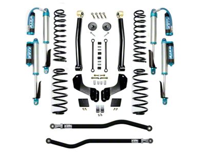 EVO Manufacturing 2.50-Inch Enforcer Stage 2 Overland Suspension Lift Kit with King 2.5 Compression Adjuster Shocks, Front and Rear Track Bars (21-25 Jeep Wrangler JL 4xe)