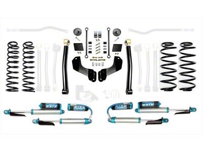 EVO Manufacturing 2.50-Inch Enforcer Stage 2 Overland Suspension Lift Kit with King 2.5 Shocks (18-25 2.0L or 3.6L Jeep Wrangler JL, Excluding 4xe)