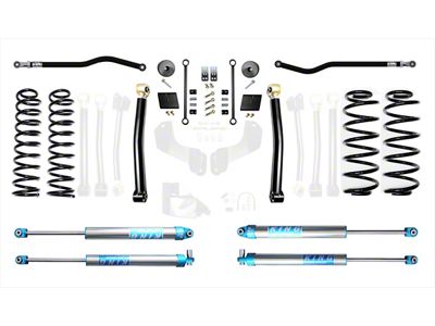 EVO Manufacturing 2.50-Inch Enforcer Stage 2 PLUS Suspension Lift Kit with EVO Spec King 2.0 Shocks (18-25 2.0L or 3.6L Jeep Wrangler JL, Excluding 4xe)