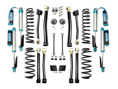EVO Manufacturing 2.50-Inch Enforcer Stage 4 Suspension Lift Kit with King 2.5 Compression Adjuster Shocks (18-25 2.0L or 3.6L Jeep Wrangler JL, Excluding 4xe)