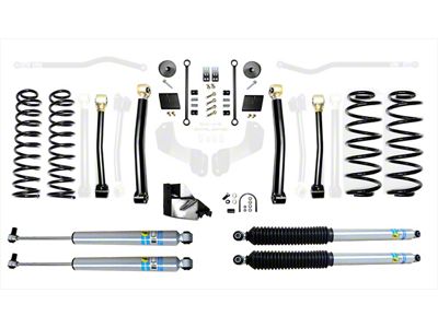 EVO Manufacturing 4.50-Inch Heavy Duty Enforcer Stage 3 Suspension Lift Kit with Bilstein Shocks (18-25 Jeep Wrangler JL, Excluding 4xe & EcoDiesel)