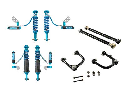 EVO Manufacturing 2 to 2.50-Inch Enforce Stage 2 Control Arm Suspension Lift Kit with King 2.50-Inch Coil-Overs and Compression Adjusters (21-25 Bronco, Excluding Raptor)