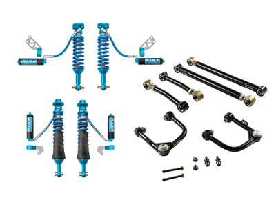 EVO Manufacturing 2 to 2.50-Inch Enforce Stage 3 Control Arm Suspension Lift Kit with King 2.50-Inch Coil-Overs and Compression Adjusters (21-25 Bronco, Excluding Raptor)