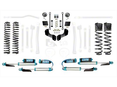 EVO Manufacturing 2.50-Inch Enforcer Stage 1 Overland Suspension Lift Kit with King 2.5 Blue Shocks (20-25 3.0L EcoDiesel Jeep Gladiator JT)