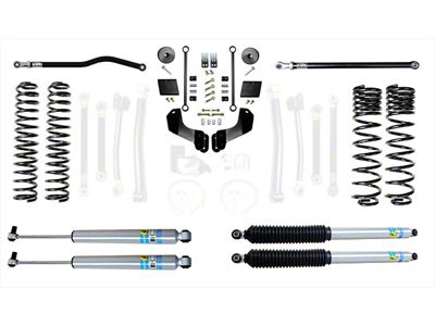 EVO Manufacturing 2.50-Inch Enforcer Stage 1 Overland Suspension Lift Kit with Bilstein Shocks, Front and Rear Track Bars (20-25 3.6L Jeep Gladiator JT, Excluding Mojave)