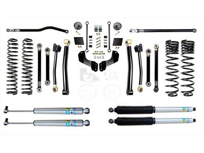 EVO Manufacturing 2.50-Inch Enforcer Stage 1 Overland Suspension Lift Kit with Bilstein Shocks, Front and Rear Track Bars (20-25 3.6L Jeep Gladiator JT, Excluding Mojave)