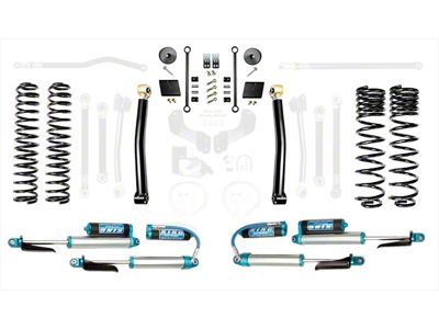 EVO Manufacturing 2.50-Inch Enforcer Stage 2 Suspension Lift Kit with King 2.5 Blue Shocks (20-25 3.0L EcoDiesel Jeep Gladiator JT)