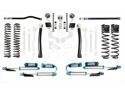 EVO Manufacturing 2.50-Inch Enforcer Stage 2 Suspension Lift Kit with King 2.5 Blue Shocks, Front and Rear Track Bars (20-25 3.0L EcoDiesel Jeep Gladiator JT)