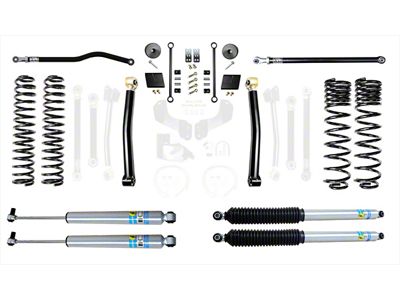 EVO Manufacturing 2.50-Inch Enforcer Stage 2 Suspension Lift Kit with Bilstein Shocks, Front and Rear Track Bars (20-25 3.6L Jeep Gladiator JT, Excluding Mojave)