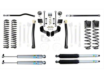 EVO Manufacturing 2.50-Inch Enforcer Stage 2 Overland Suspension Lift Kit with Bilstein Shocks, Front and Rear Track Bars (20-25 3.6L Jeep Gladiator JT, Excluding Mojave)