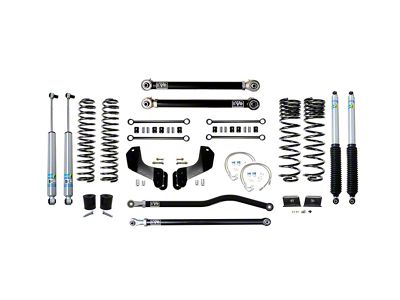 EVO Manufacturing 2.50-Inch Heavy Duty Enforcer Stage 2 Overland Suspension Lift Kit with Bilstein Shocks, Front and Rear Track Bars (20-25 3.6L Jeep Gladiator JT, Excluding Mojave)