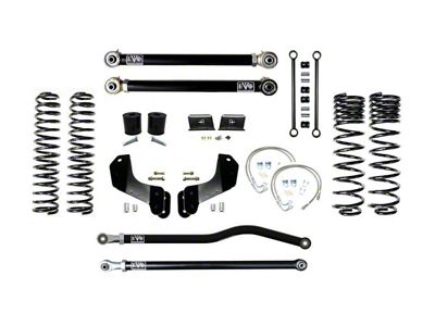 EVO Manufacturing 2.50-Inch Heavy Duty Enforcer Stage 2 Suspension Lift Kit with Front and Rear Track Bars (20-25 3.6L Jeep Gladiator JT)