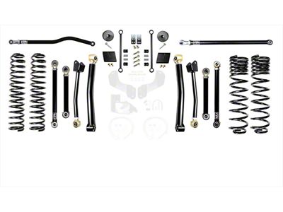 EVO Manufacturing 2.50-Inch Heavy Duty Enforcer Stage 4 Suspension Lift Kit with Front and Rear Track Bars (20-25 3.0L EcoDiesel Jeep Gladiator JT)