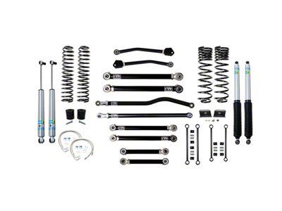 EVO Manufacturing 2.50-Inch Heavy Duty Enforcer Stage 4 Suspension Lift Kit with Bilstein Shocks, Front and Rear Track Bars (20-25 3.6L Jeep Gladiator JT, Excluding Mojave)