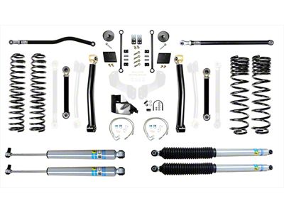 EVO Manufacturing 4.50-Inch Enforcer Stage 3 Overland Suspension Lift Kit with Bilstein Shocks Front and Rear Track Bars (20-25 3.6L Jeep Gladiator JT)