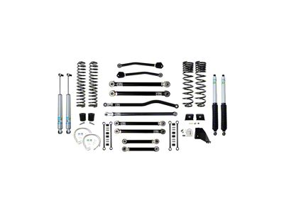 EVO Manufacturing 4.50-Inch Heavy Duty Enforcer Stage 4 Suspension Lift Kit with Bilstein Shocks, Front and Rear Track Bars (20-25 3.6L Jeep Gladiator JT, Excluding Mojave)