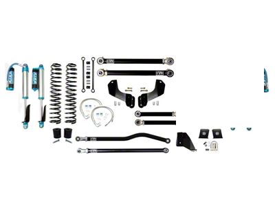 EVO Manufacturing 6.50-Inch Enforcer Stage 3 Overland Suspension Lift Kit with King 2.5 Shocks with Compression Adjusters and Front and Rear Track Bars (20-25 3.6L Jeep Gladiator JT)