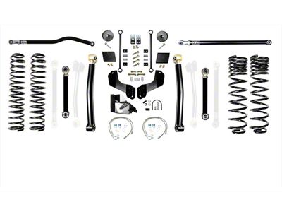 EVO Manufacturing 6.50-Inch Enforcer Stage 3 Overland Suspension Lift Kit with Front and Rear Track Bars (20-25 3.6L Jeep Gladiator JT)