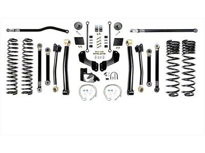 EVO Manufacturing 6.50-Inch Enforcer Stage 4 Overland Suspension Lift Kit with Front and Rear Track Bars (20-25 3.6L Jeep Gladiator JT)
