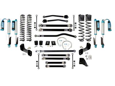 EVO Manufacturing 6.50-Inch Heavy Duty Stage 4 Overland Suspension Lift Kit with King 2.5 Shocks with Compression Adjusters and Front and Rear Track Bars (20-25 3.6L Jeep Gladiator JT)