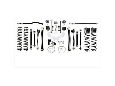 EVO Manufacturing 6.50-Inch Heavy Duty Enforcer Stage 4 Suspension Lift Kit with Front and Rear Track Bars (20-25 3.6L Jeep Gladiator JT)