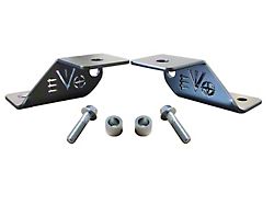 EVO Manufacturing A-Pillar Cowl Light Mounts; Black (20-25 Jeep Gladiator JT)