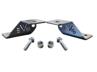 EVO Manufacturing A-Pillar Cowl Light Mounts; Black (20-25 Jeep Gladiator JT)