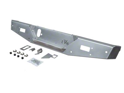 EVO Manufacturing Alumilite Rear Bumper; Bare Aluminum (20-25 Jeep Gladiator JT)