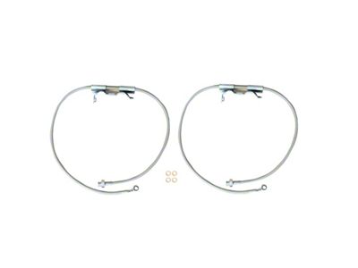 EVO Manufacturing Dana 44 Front Brake Lines for 2.50 to 6.50-Inch Lift (20-25 Jeep Gladiator JT w/ Max Towing Package, Mojave, Rubicon)
