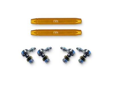 EVO Manufacturing HD Rear Sway Bar Links; 10.50 to 11.90-Inch Length Range (20-25 Jeep Gladiator JT)