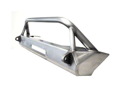 EVO Manufacturing Pro Series Stubby Front Bumper with Hoop; Bare Metal (20-25 Jeep Gladiator JT)