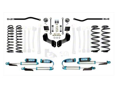 EVO Manufacturing 2.50-Inch Heavy Duty Enforcer Stage 4 Suspension Lift Kit with King 2.0 Shocks (18-25 Jeep Wrangler JL, Excluding 4xe & EcoDiesel)