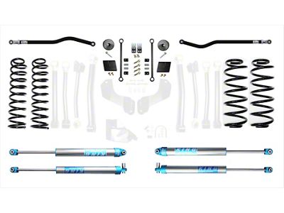 EVO Manufacturing 2.50-Inch Enforcer Stage 1 Suspension Lift Kit with King 2.0 Shocks, Front and Rear Track Bars (21-25 Jeep Wrangler JL 4xe)