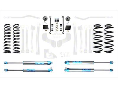 EVO Manufacturing 2.50-Inch Enforcer Stage 1 Suspension Lift Kit with King 2.0 Shocks (18-25 2.0L or 3.6L Jeep Wrangler JL, Excluding 4xe)
