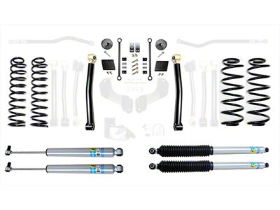 EVO Manufacturing 2.50-Inch Enforcer Stage 2 Suspension Lift Kit with Bilstein Shocks (18-25 2.0L or 3.6L Jeep Wrangler JL, Excluding 4xe)