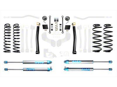 EVO Manufacturing 2.50-Inch Enforcer Stage 2 Suspension Lift Kit with King 2.0 Shocks (18-25 2.0L or 3.6L Jeep Wrangler JL, Excluding 4xe)