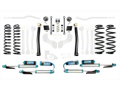 EVO Manufacturing 2.50-Inch Enforcer Stage 2 Suspension Lift Kit with King 2.5 Shocks (18-25 2.0L or 3.6L Jeep Wrangler JL, Excluding 4xe)