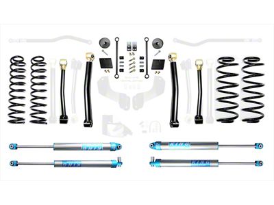EVO Manufacturing 2.50-Inch Enforcer Stage 3 Suspension Lift Kit with King 2.0 Shocks (18-25 2.0L or 3.6L Jeep Wrangler JL, Excluding 4xe)