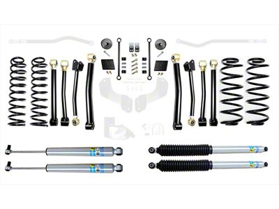 EVO Manufacturing 2.50-Inch Enforcer Stage 4 Suspension Lift Kit with Bilstein Shocks (18-25 2.0L or 3.6L Jeep Wrangler JL, Excluding 4xe)
