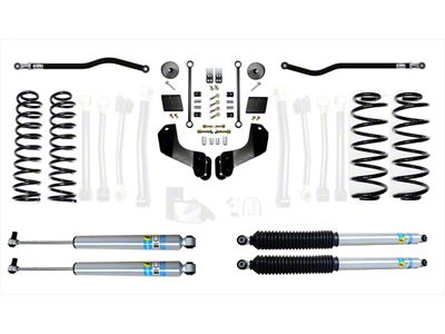 EVO Manufacturing 2.50-Inch Heavy Duty Enforcer Overland Stage 1 Suspension Lift Kit with Bilstein Shocks, Front and Rear Track Bars (18-25 Jeep Wrangler JL, Excluding 4xe & EcoDiesel)
