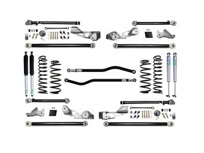 EVO Manufacturing 2.50-Inch Heavy Duty High Clearance Pro Long Arm Suspension Lift Kit with Bilstein Shocks, Front and Rear Track Bars (18-25 Jeep Wrangler JL 4-Door, Excluding 4xe & EcoDiesel)