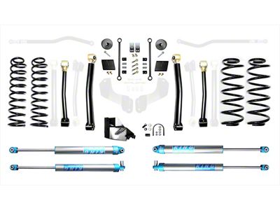 EVO Manufacturing 4.50-Inch Enforcer Stage 3 Suspension Lift Kit with King 2.0 Shocks (18-25 2.0L or 3.6L Jeep Wrangler JL, Excluding 4xe)