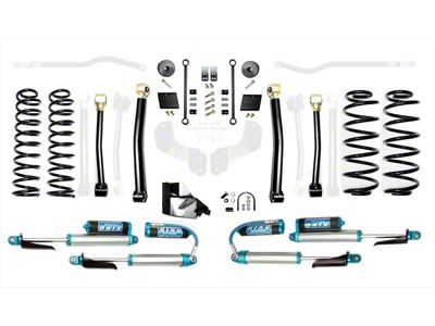 EVO Manufacturing 4.50-Inch Enforcer Stage 3 Suspension Lift Kit with King 2.5 Shocks (18-25 2.0L or 3.6L Jeep Wrangler JL, Excluding 4xe)